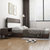 恒兴达 北欧风格1.8米双人床现代简约1.5原木直销床主卧2020新款实木床(1.5*2米-A款胡+白 单床)第2张高清大图