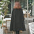 2017冬装新款韩版黑色矮个子中长款毛领羊绒大衣披风外套女第4张高清大图