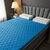 囡囡家纺  床垫软垫家用被褥子加厚垫双人1.8m床垫子宿舍单人(蓝色 透气款（WLN床垫）)第4张高清大图