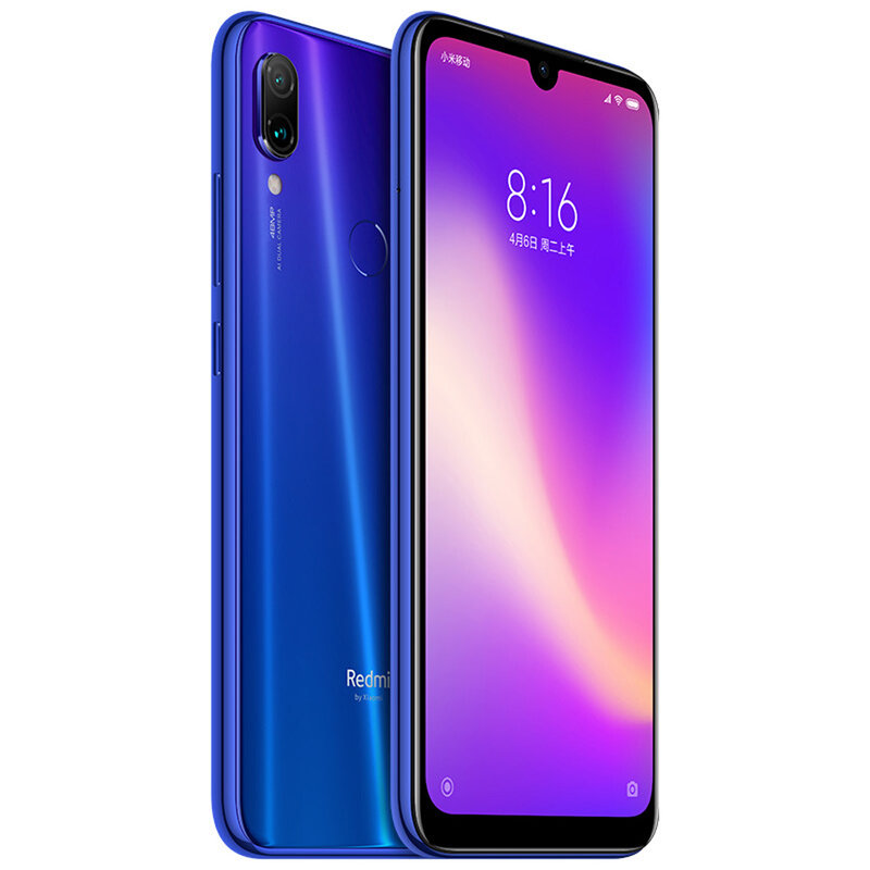 小米miredminote7pro幻彩渐变ai双摄6gb128gb梦幻蓝全网通双卡双待