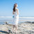 2018夏季新款女装韩版性感吊带流苏羽毛海边度假沙滩裙超仙连衣裙(白色)(L)第5张高清大图