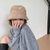 伊格葩莎 羊羔毛渔夫帽冬季百搭明星同款毛绒绒帽子(白色 帽围：56-58cm)第5张高清大图