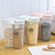 密封罐非玻璃密封罐茶叶罐五谷食品储存罐杂粮塑料收纳盒子(两格大号-蓝色2个装 默认版本)第5张高清大图