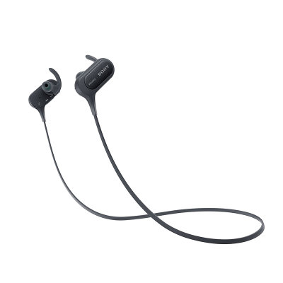索尼（SONY）MDR-XB50BS 无线蓝牙运动耳机入耳后挂式防水手线线控(黑)
