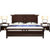 实木床 1.8米双人床 现代中式卧室主卧床 轻奢一米八床 木质铜木禅意奢华床 1.8M单床(1.8米单床)第5张高清大图