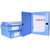 天色 加厚大容量档案盒 文件盒 资料盒 A4收纳塑料凭证盒(蓝色/厚度2cm 十个装)第3张高清大图