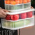 冰箱保鲜食品级收纳盒冷冻保鲜盒沥水密封整理鸡蛋盒厨房专用 分层隔板可调节顶部计时(大号)第4张高清大图
