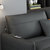 新飓简约现代小户型布艺沙发公寓客厅科技布沙发时尚L型转角黑色极简sofa家用软沙发组合(1+3+右贵妃 海绵版)第6张高清大图