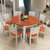 忆斧至家 中式 餐桌 实木圆形餐桌椅组合小户型饭桌餐厅家具(1.3m单桌十椅)第4张高清大图