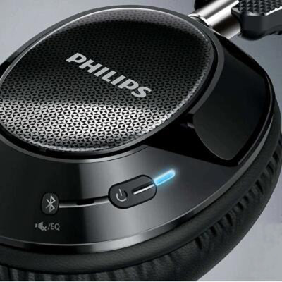 Philips/飞利浦 SHB9850NC 高解析无线蓝牙降噪头戴式HIFI耳机耳麦(黑色)