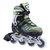 美洲狮（COUGAR）小孩溜冰鞋儿童全套装可调小孩轮滑鞋旱冰鞋男女(绿色没包套装 L（可调37-41）)第3张高清大图