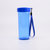 特百惠新款水杯塑料杯子学生运动水杯430ml夏季柠檬杯便携随手杯(纯净蓝)第2张高清大图