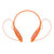 LG hbs-730 耳塞式立体声无线运动音乐蓝牙耳机通用型 颈挂式 一拖二(橙色)第5张高清大图