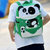 GENVAS/君华仕童书包2021新款卡通可爱动物1-3岁男孩女孩双肩幼儿(绿色熊猫)第3张高清大图