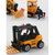 鸭小贱1：64儿童益智玩具工程车挖掘车推土车叉车铲雪车儿童玩具车仿真模型车F3(叉车)第4张高清大图