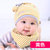 公主妈妈秋冬季新生儿帽子胎帽婴儿帽子纯棉套头0-3-6-12个月男童女宝宝帽子春秋(深粉)第4张高清大图