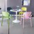 北欧风塑料现代餐椅简约家用成人椅子靠背凳子奶茶店化妆休闲椅子(L.G.F.-绅士黑)第2张高清大图