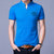 富贵鸟 短袖T恤男棉质立领体恤衫 17001FG1728(彩蓝 M)第3张高清大图
