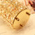 欧式金色水晶珍珠化妆刷收纳筒刷子桶化妆品收纳盒眉笔梳子盒整理(金色 默认版本)第4张高清大图