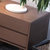 一米色彩 床头柜 实木 橡胶木 北欧储物柜 日式小床边柜 卧室家具(胡桃色)第5张高清大图