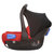 斯迪姆（SIDM） 新生儿婴儿提篮式安全座椅车载多功能摇篮式宝宝提篮0-15个月爱心天使(烈焰红)第4张高清大图