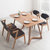 天米 TIMI 北欧白橡实木餐桌椅 1.4米餐厅家具 现代简约创意饭桌组合(原木色 1.6米餐桌+4把黑色PU凳面Z椅)第3张高清大图