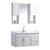 凯鹰 太空铝浴室柜组合卫浴镜柜卫生间洗脸盆洗手盆面盆柜套装9951(100cm)第2张高清大图
