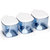茶花调料盒塑料佐料盒厨房盐收纳瓶套装家用调味盒塑料调味罐(蓝色 单层3组)第2张高清大图