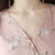 VEGININA 韩版中长款修身显瘦碎花雪纺连衣裙 D6057(图片色 XXL)第4张高清大图