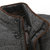 南极人* 2014新款 镶拼时尚 立领商务装 男士短款羽绒服(深灰色 170/92A(M))第4张高清大图