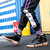 羊骑士 夏季新款男鞋子 时尚运动高帮鞋全员恶人2019短靴韩版皮靴时尚马丁靴(CN-WD882黑黄 40)第5张高清大图