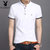 夏季男士短袖t恤 韩版修身半袖T恤男 青年男装上衣POLO衫 PB-8809 值得(PB-8809黑色 165)第5张高清大图