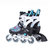 美洲狮（COUGAR）溜冰鞋儿童 轮滑鞋可调码旱冰鞋直排轮美洲狮俱乐部款昼虎CR3(黑蓝全套装 38-41可调)第5张高清大图