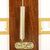 汉时（Hense)新中式轻奢创意黄铜鹿头实木挂钟欧式客厅静音装饰石英钟表HP1922(铜色边框金属表框)第6张高清大图