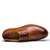 牧惠森2016布洛克青年流行男皮鞋英伦商务男士休闲皮鞋91001(棕色 43)第2张高清大图