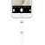 USB手机数据/充电线转换头 安卓转苹果转接头 适用于iPhone7P/7/6S/6SPlus/6/6P/ipad(白色)第2张高清大图