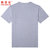 NEW BOLUNE/新百伦男款夏季透气短袖T恤舒适速干印花纯棉圆领T恤(浅灰色 L)第2张高清大图