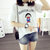 2017夏季短袖t恤女士韩版女式t恤打底衫女装潮(卡其色 XL)第2张高清大图