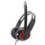 硕美科 声籁(Salar) A584 头戴式时尚电脑游戏耳机 带麦克风 线控(黑红)第3张高清大图