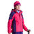TECTOP户外新款冲锋衣男女三合一两件套西藏防水保暖加厚登山外套(女款玫红色 L)第4张高清大图