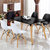 TIMI 现代简约餐桌椅 北欧餐桌 小户型餐桌椅组合 家用饭桌 商用洽谈桌椅(白色伊姆斯 1.4米餐桌+4把伊姆斯椅子)第5张高清大图