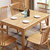一米色彩 餐桌 全实木餐桌椅组合 日式长方形饭桌 北欧小户型1.2M1.35米1.5米桌子 餐厅家具 餐桌 免费到家服务(白色 单桌)第5张高清大图