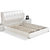 阿诗兰 真皮床 双人床 现代简约卧室软包床 C802(米白色 1.5*1.9米)第2张高清大图