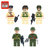 启蒙积木小颗粒男孩拼装军事模型610岁儿童玩具军事系列坦克第4张高清大图