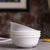 景德镇骨瓷面碗6英寸大碗 陶瓷饭碗汤碗4件套装 纯白(四件套)第4张高清大图