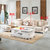欧式沙发组合客厅L型可拆洗整装松木框架布艺沙发大小户经济型608  组合(三人位+单人位+1)第3张高清大图