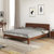 佐菲亚 北欧实木床1.5米1.8米主卧双人床小户型橡胶木经济单人婚床(单床+椰棕床垫 1.5米)第2张高清大图