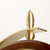 汉时（Hense)欧式复古实木装饰挂钟客厅轻奢静音双面钟HDS19(棕色实木外框-黄铜支架)第5张高清大图