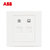 ABB开关插座面板 永致系列 白色 二位电话电脑插座 86型网线宽带电话线插座 AH323第5张高清大图