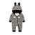 【99元3件】男女宝宝卫衣棉哈衣新生儿兔子造型爬服 Q628(90 粉色)第3张高清大图